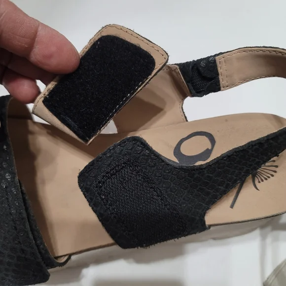 OTBT - Montane Black Platform Wedge Size 8M - Picture 8 of 12